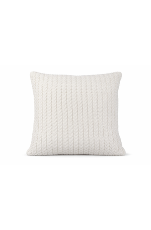 Almofada Tricô Trama Trançada Natural