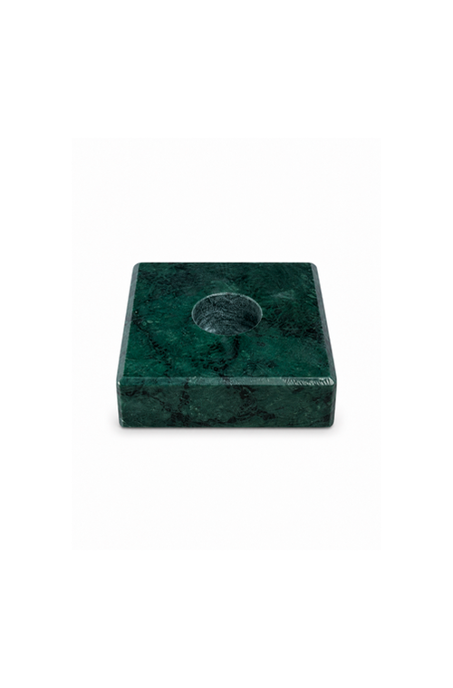 Enfeite Bloco de Vela em Mármore Verde 2cm
