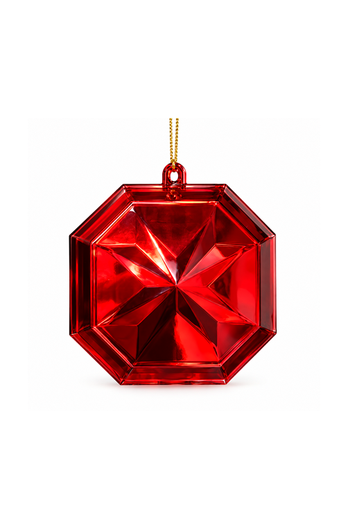 Enfeite Tapeçaria de Árvore de Natal Vermelho