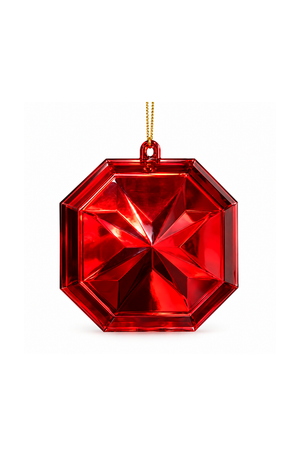 Enfeite Tapeçaria de Árvore de Natal Vermelho