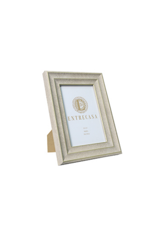 Porta Retrato com Listras Metalizado em MDF 10x15