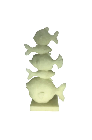 Escultura 5 Peixes em Mármore