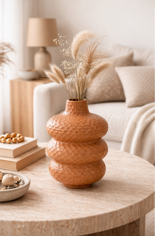 Vaso Redondo 3 Partes em Cerâmica