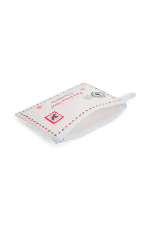 Bolsa Envelope Natalina Pequena com Ziper