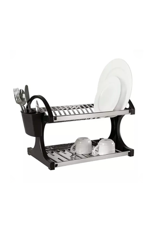 Escorredor Suprema para 16 Pratos com Porta Talheres