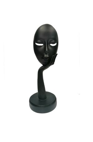 Máscara Decorativa em Resina Preta