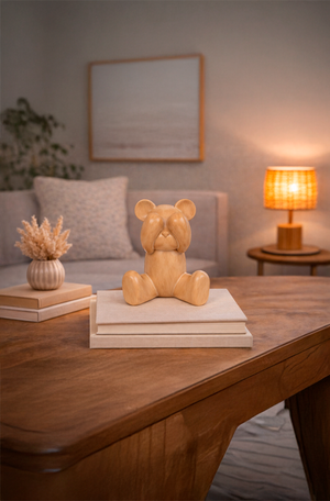 Escultura Toy Art Não Vejo Caramelo em Resina