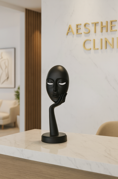 Máscara Decorativa em Resina Preta