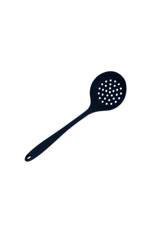 Escumadeira de Silicone Preto 30cm