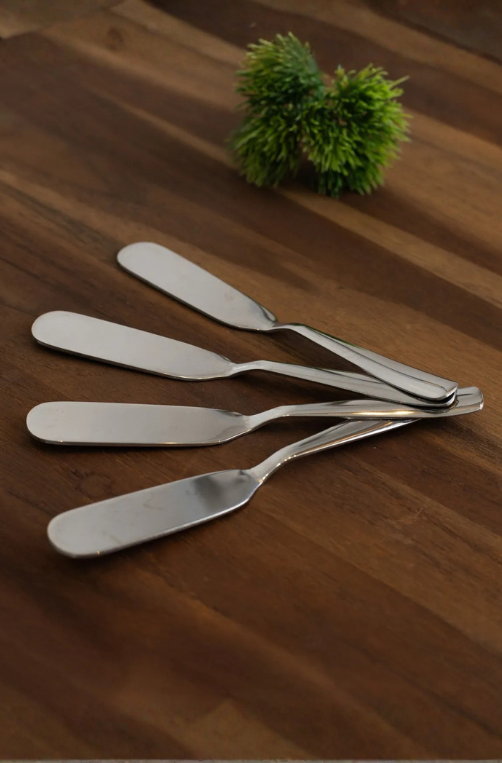 Conjunto 4 Espátulas de Aço Inox