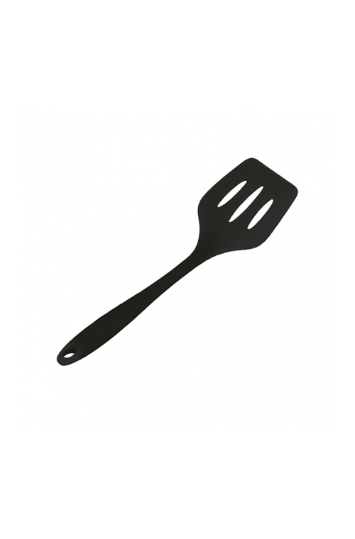 Espátula Vazada de Silicone Preto 29,7cm