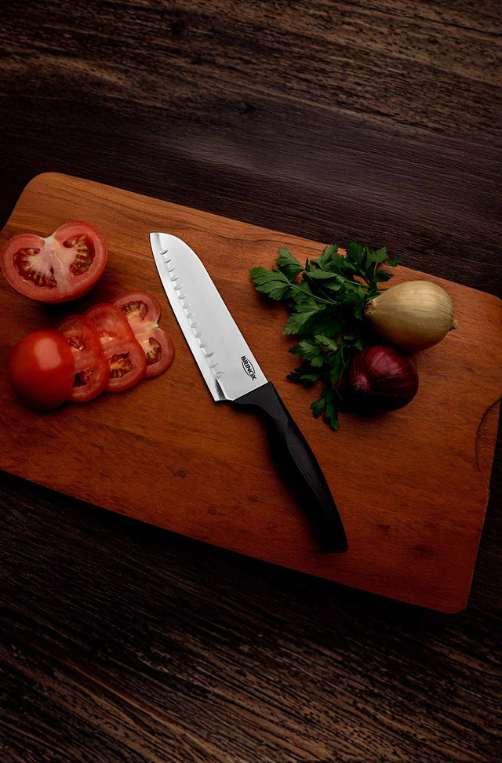 Faca Santoku Cross 7 Polegadas com Lâmina Aço Inoxidável