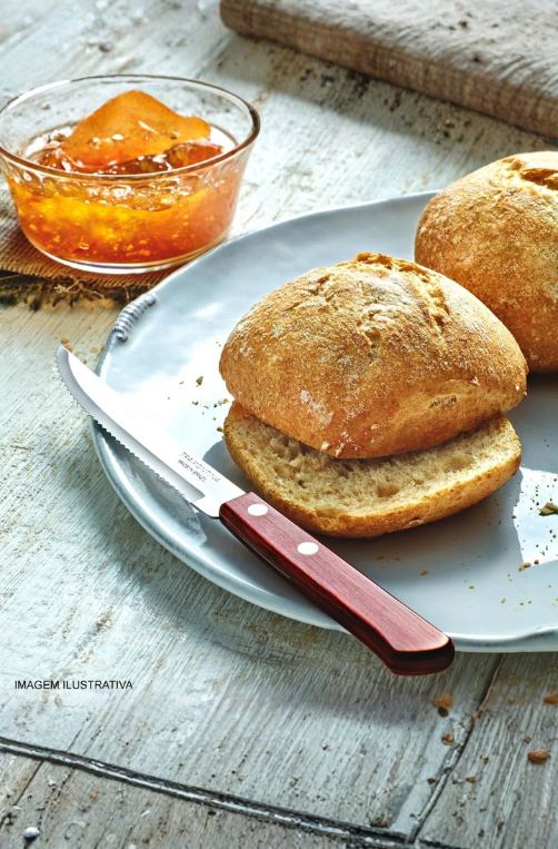 Faca para Churrasco Polywood em Aço Inox