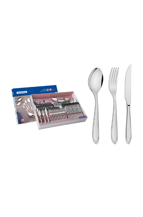 Faqueiro Laguna em Aço Inox 91 Peças