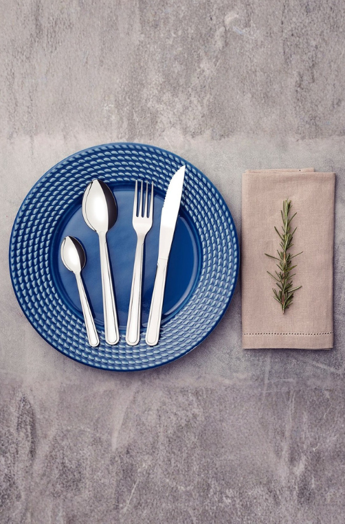 Faqueiro Búzios em Aço Inox com Detalhe 24 Peças