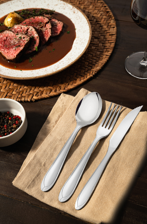 Faqueira Laguna de Aço Inox 60 Peças