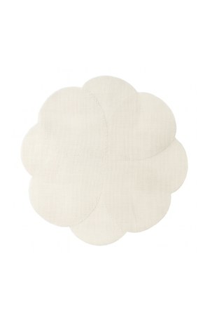 Jogo Americano Juta Flower Off White