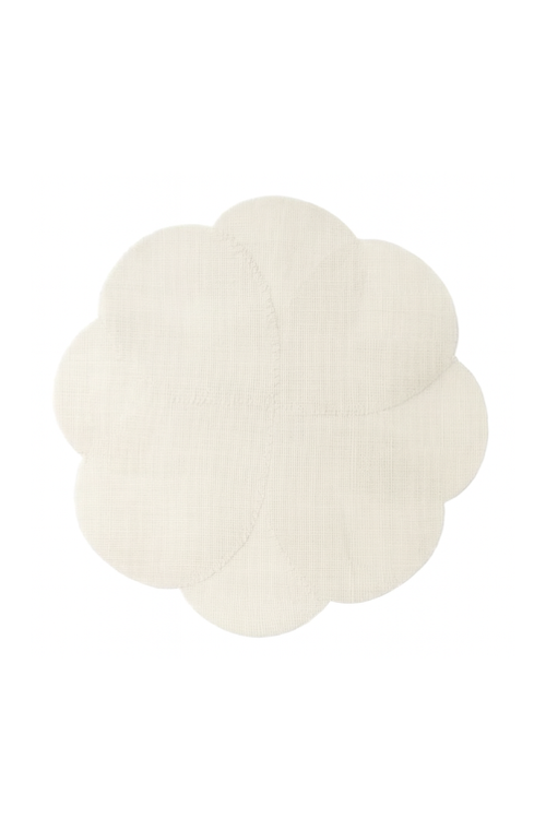 Jogo Americano Juta Flower Off White