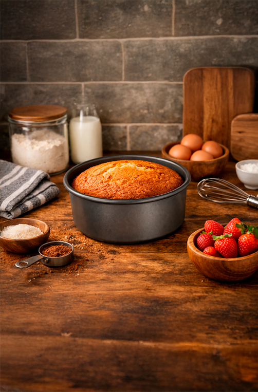 Forma para Bolo Bakeware Grafite 20cm