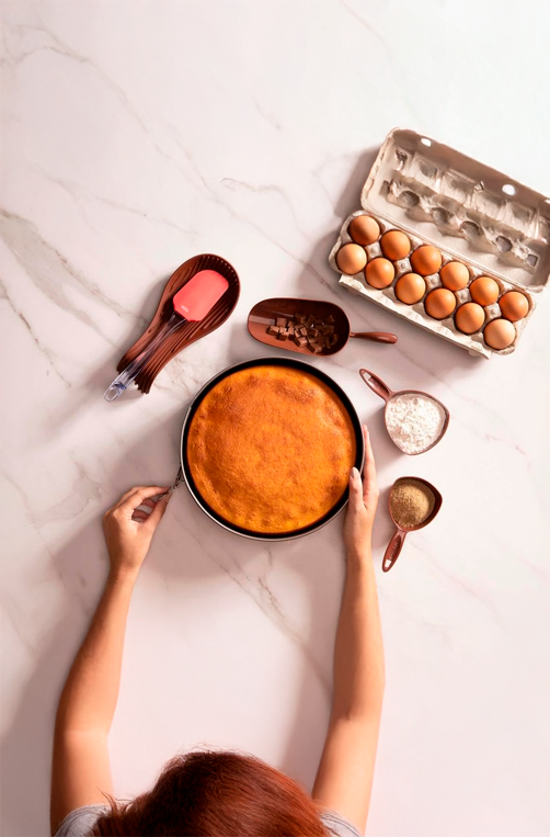 Forma Redonda Desmontavel Antiaderente Grafite 26cm