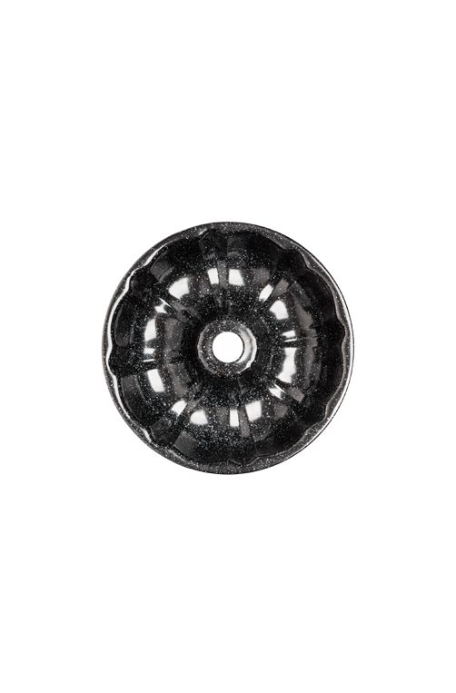 Forma para Bolo com Furo Antiaderente de Aço Carbono Granilite Preta