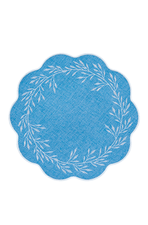 Jogo Americano Festone Ramos Azul Avulso