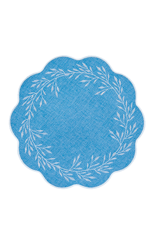 Jogo Americano Festone Ramos Azul Avulso