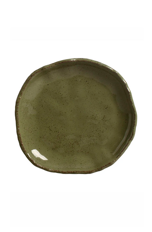 Prato de Sobremesa Orgânico Eco Jade em Stoneware Ø19cm