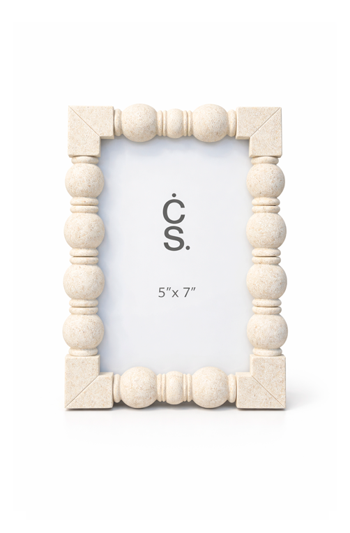 Porta Retrato Decorativo em Pedra Geométricas 5x7