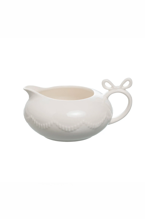 Leiteira Lacet em New Bone China Branco 250ml