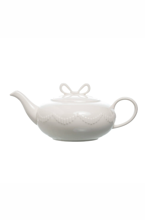 Bule para Chá Lacet em New Bone China Branco 1,2L