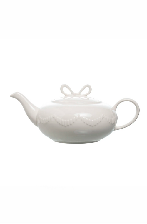 Bule para Chá Lacet em New Bone China Branco 1,2L