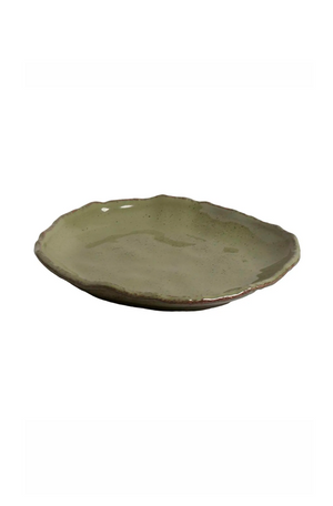 Prato de Sobremesa Orgânico Eco Jade em Stoneware Ø19cm