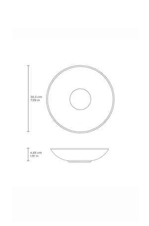 Prato Fundo Coup Stoneware Equador Abstrato