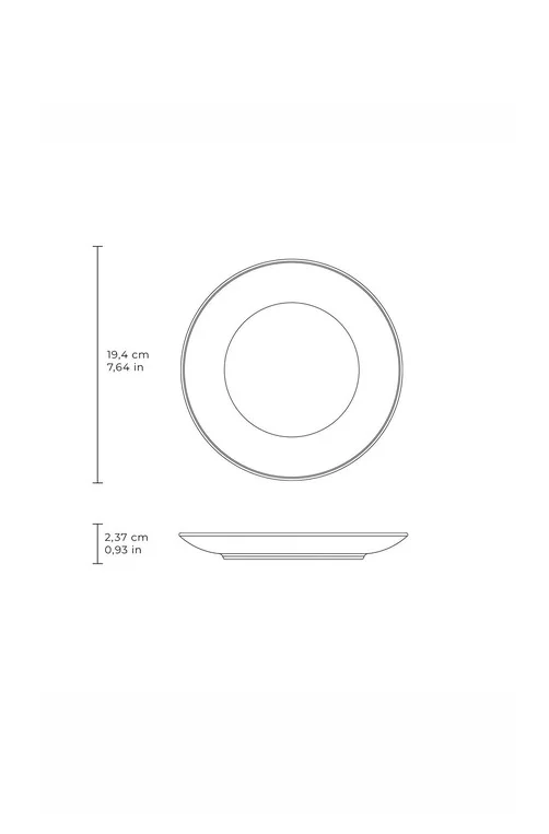 Prato para Sobremesa Coup Equador Abstrato