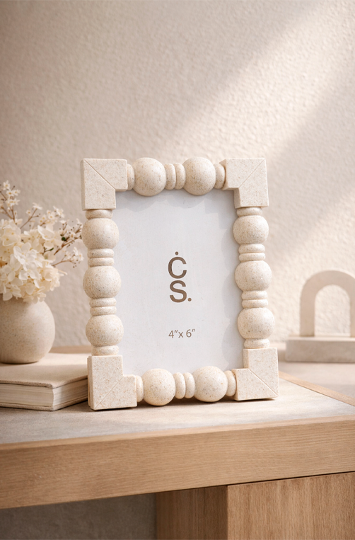 Porta Retrato Decorativo em Pedra Geométricas