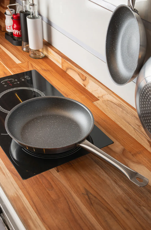 Frigideira de Indução Prime Cook 20cm Cinza com Revestimento Antiaderente