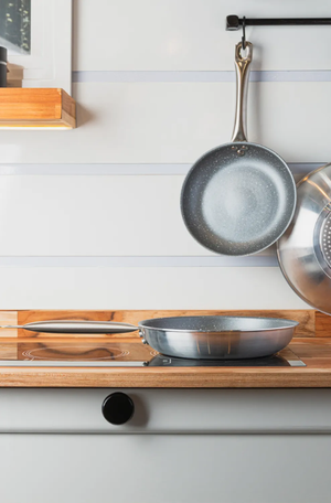 Frigideira Wok de Indução Prime Cook 28cm Cinza com Revestimento Antiaderente