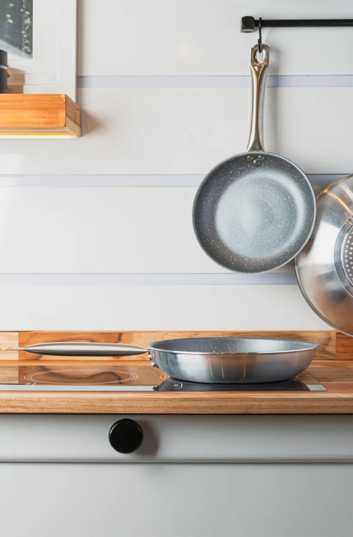 Frigideira Wok de Indução Prime Cook 28cm Cinza com Revestimento Antiaderente