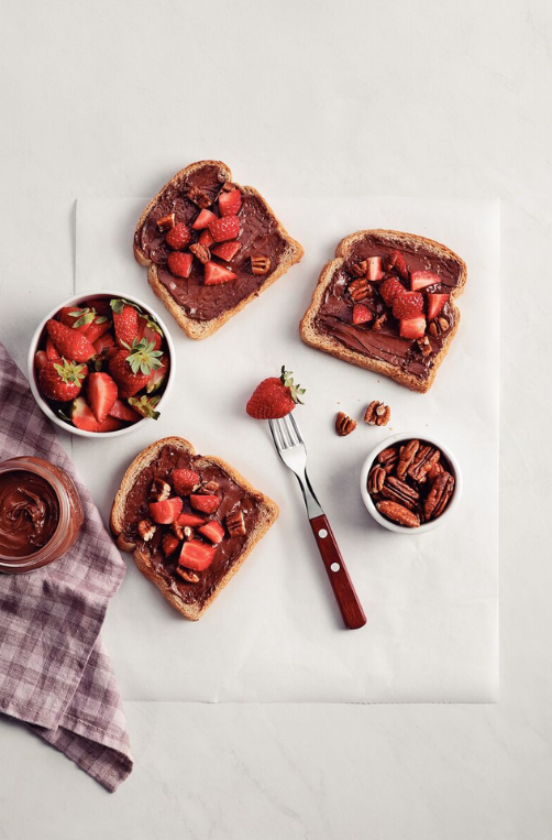 Garfo para Sobremesa Aço Inox e Cabo em Madeira Tratada Polywood Vermelho