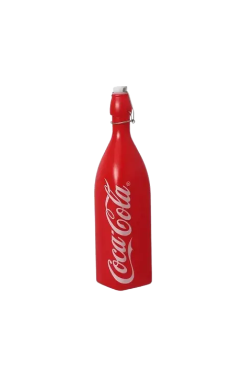 Garrafa Coca-Cola Hermet Vermelha em Vidro 1 Litro
