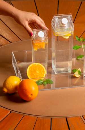 Garrafa Cristal Antivazamento 1L