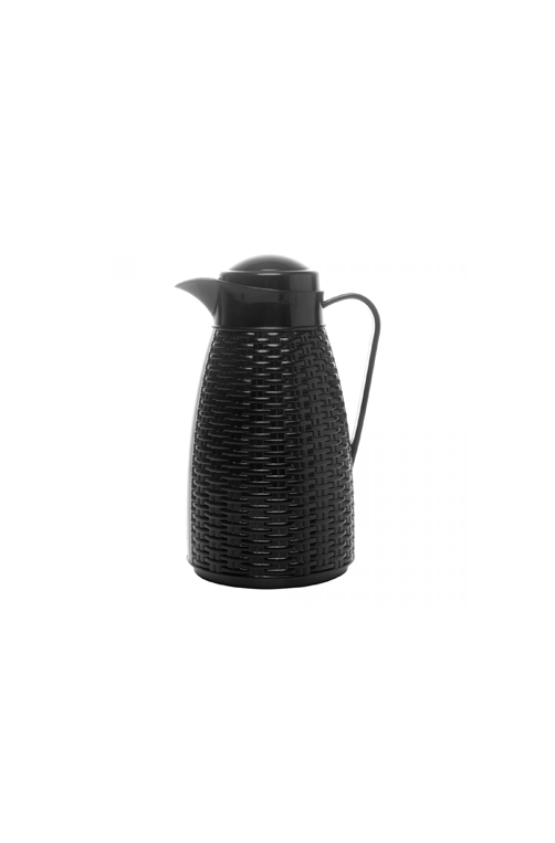 Garrafa Térmica New Rattan Preto Plástico 400ml