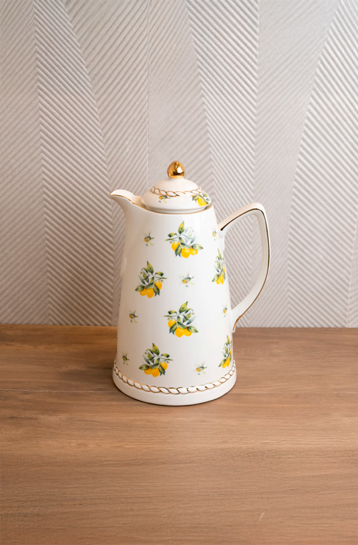 Garrafa Térmica de Porcelana Lemon