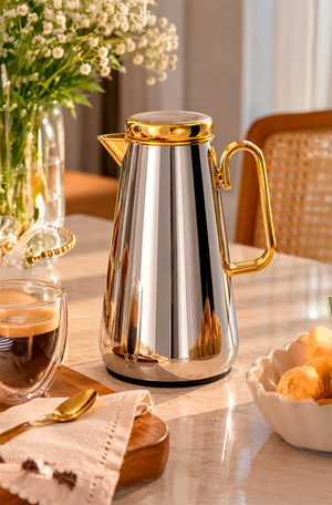 Garrafa Térmica Metal Ristretto com Ampola de Vidro 700ml