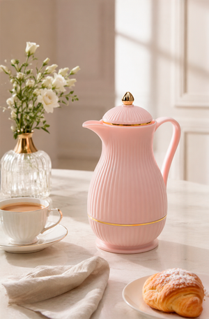 Garrafa Térmica Baronesa 1L Rosa Plástico