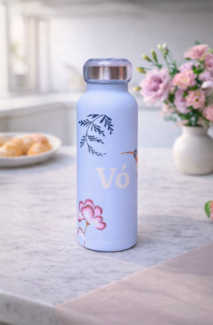 Garrafa Bubble Bordado de Vó 500ml