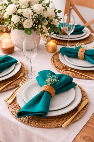 Conjunto de Guardanapos Home 45X45cm Liso Pino  4 Peças