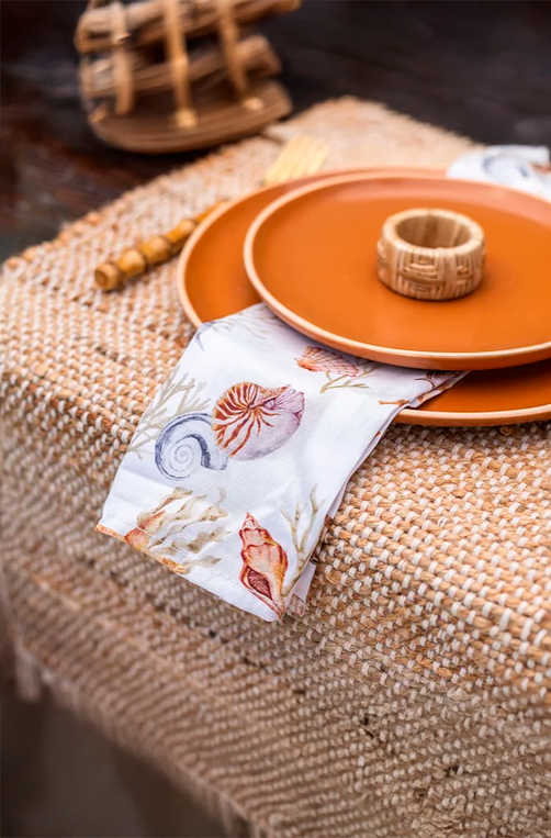 Guardanapo Home 45X45cm Estampado Marine 4 Peças