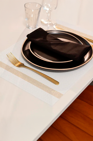 Guardanapo Home 45X45cm Liso Preto 4 Peças